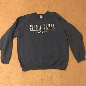 Sigma Kappa Gildan Blue Sweatshirt